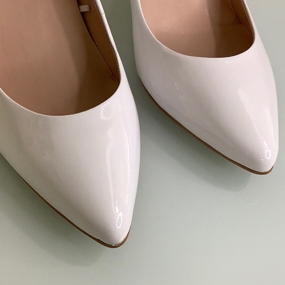Kate spade VIDA white patent leather pump heel size 7.5 M NWOT - Picture 12 of 13